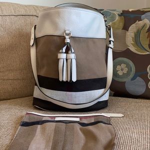 Burberry Tote w/ Snap Pouch and Tassles